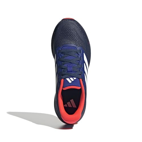 adidas Adidas Unisex-Kids Run Falcon 5, Dark Blue/White/Solar Red, 4