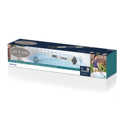 Bestway LAY-Z-SPA Xtras Akku - Pool- & Spa-Sauger 150 x 16,8 x 9,6 cm, 60313, Grau