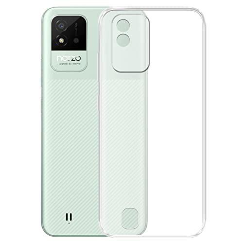 Image of COVERBLACK Silicone Back Cover for Realme Narzo 50i - Transparent