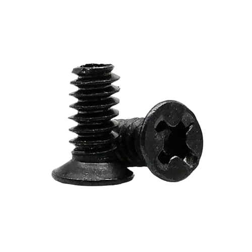25�� 6#-32 M3 �R���s���[�^�[ PC �P�[�X 2.5�C���` 3.5�C���` �n�[�h�h���C�u �f�B�X�N HDD PSU PCI �r�f�I�J�[�h �X���b�v �T�[�o�[�g���C �}�E���g �C�� DIY �l�W(Black,M3x6)