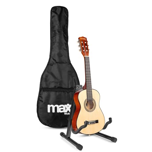 Max Soloart Junior 1 4 Guitarra Clásica Para Niños De 3 A 6 Años - Set Completo Con Funda Mochila, Soporte Max Gp20, Afinador Clip, Púas Y Cuerdas Nailon - Ideal Para Principiantes Infantiles Max Soloart Junior 1 4 Guitarra Clásica Para Niños De 3 A 6 Años - Set Completo Con Funda Mochila, Soporte Max Gp20, Afinador Clip, Púas Y Cuerdas Nailon - Ideal Para Principiantes Infantiles
