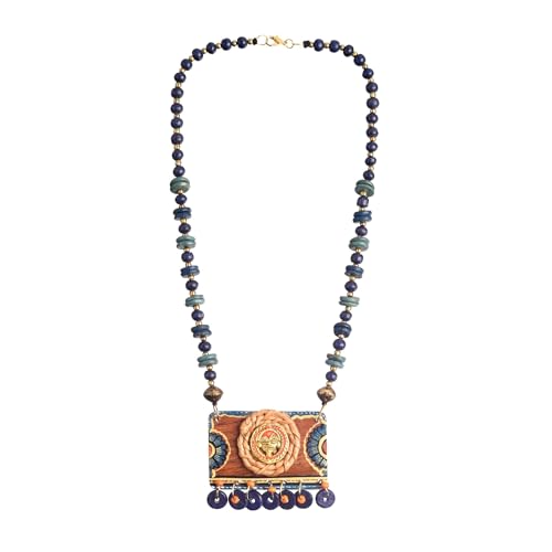 Image of AAKRITI ART CREATIONS Royal & Floral Handcrafted Tribal Necklace Collection | Artisan Brass Statement Jewelry Inspired by Queen & Palace Themes | Elegant Ethnic Necklaces for Women