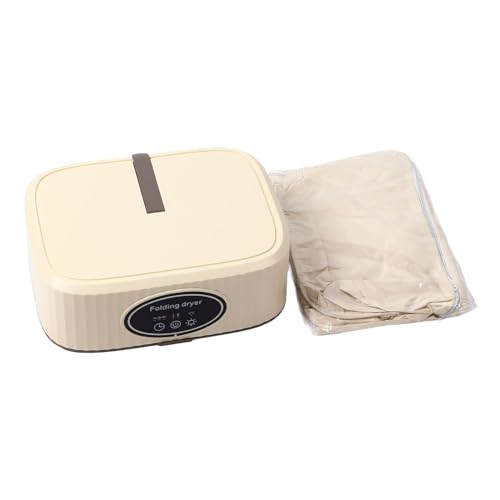 Secador de Roupas Portátil, Mini Secador de Roupas 220V Com Tomada UE para Camping (Bege)