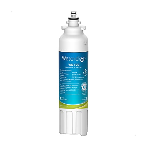 Waterdrop ADQ73613401 Replacement for LG® LT800P®, ADQ73613402, ADQ73613408, ADQ75795104, Kenmore 9490, LSXS26326S, LMXC23746S, LSXS26366S, Refrigerator Water Filter, WD-F20 (Package May Vary)