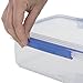 Sistema KLIP IT Rectangular Collection Food Storage Container, 33.8 oz./1.0 L, Clear/Blue, 3 Count