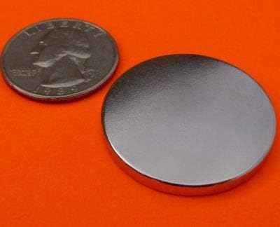 10Pc Super Strong Neodymium Magnet 1.26" x 1/8" W/3m Adhesive NdFeB Discs, The World’s Strongest & Most Powerful Rare Earth Magnets by Applied Magnets