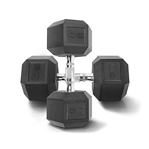 WF Athletic Supply Rubber Coated Solid Steel Cast-Iron Pair Dumbbells, Rubber Hex Dumbbells, Hex Weights Dumbbells for Muscle Toning, Full Body Workout, Home Gym Dumbbells, Pair