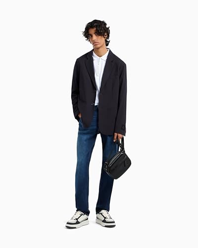 Image of Armani Exchange Men's J13 Comfort Slim Jeans, Blue Denim, 34