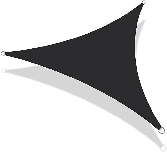 Voile d'ombrage triangle droit BrolEo auvent de protection UV résistant pour terrasse et jardin