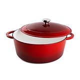 AILIBOO Enameled Cast Iron Dutch Oven - 9.5QT round Pot with Lid，Heavy-Duty Cookware for Braising, Stews, Roasting, Bread