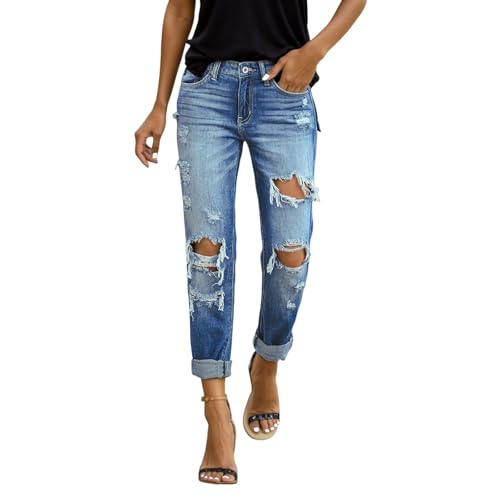 Jean bootcut extensible femme - Pantalon denim confortable quotidien