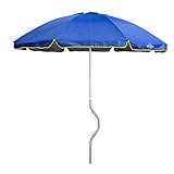  Ombrellone Mare GiraFacile 220 Cm Alluminio Protezione UV Spiaggia Pesca Eolo - Blu