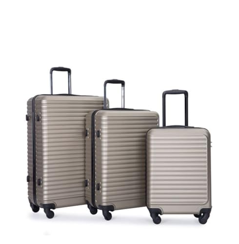 3 Piece Luggage Sets Lightweight Suitcase Spinner Wheels TSA Lock - 20/24/28 Inch