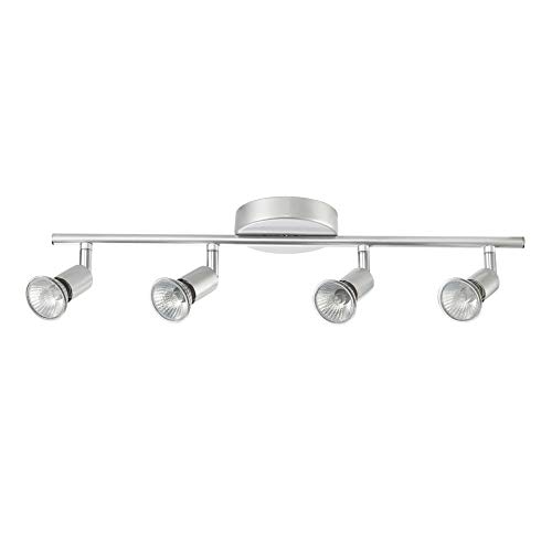 Globe Electric 58932 Payton 4-Light Track Lighting Kit, Silver #TOP2