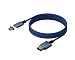 Konix Mythics Premium-Magnetladekabel 3 m Typ A zu C für Xbox Series X|S Controller - Hochgeschwindigkeitsladen - Blau