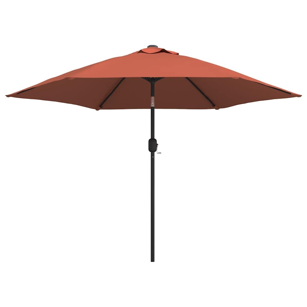 SYDE Parasol ogrodowy z diodami LED Taupe 300 cm