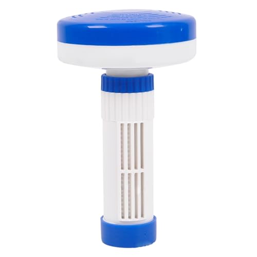 Bromo Floater Floater Hot Bail, Bañera de hidromasaje de Cloro PVC Ajustable PVC con Escala Dispensador de Cloro Flotante multipropósito para Piscina, SPA y más