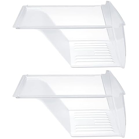 2 Pack Upgraded 240337103 Crisper Drawer Bins by SupHomie - Compatible with Frigidaire Kenmore Refrigerators Replace 240337107, 240337108, 240337109 Cover