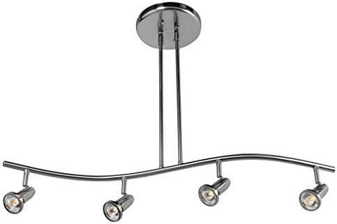 Cobra - 4-Light Spotlight Pendant - Brushed Steel Finish