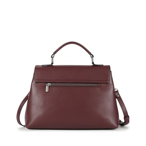 Image of Fastrack Boss Vibe Satchel Bag for Women, Medium Size with Flap Button Lock, Adjustable Sling Belt and Top Handle, Stylish 4.7L Satchel for Everyday Use