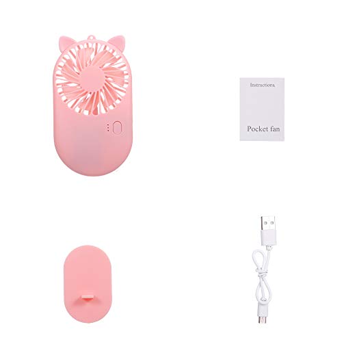 Pedkit Ventilador de bolso Ventilador portátil portátil mini-ventilador com carregamento USB 3 veloc