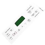 WB27T11006 1473976 Fit for GE General Electric Range Clock White 12 Button Faceplate Graphics Overlay Replacement AP4344364 PS2321448