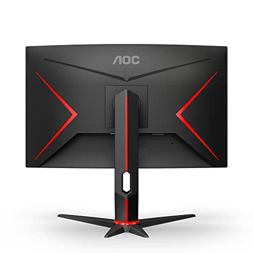 AOC Gaming C27G2ZU - 27 Zoll FHD Curved Monitor, 240 Hz, 0.5ms, FreeSync Premium (1920x1080, HDMI, DisplayPort, USB Hub) schwarz/rot