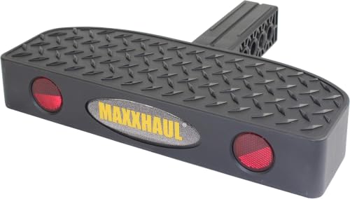 Image of MaxxHaul 50234 Hitch Mount Bump Step for 2 inch Hitch Receiver with Anti Slip Platform for RV SUV Truck Flatbed Camper with Safety Reflectors,5 inch x 13-3 /4 inch Wide (Pack of 6)