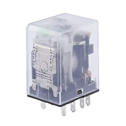 Relé HH52P MY2 AC 12V con piloto LED interruptor electromagnético miniatura HH52P-L MY2NJ 4