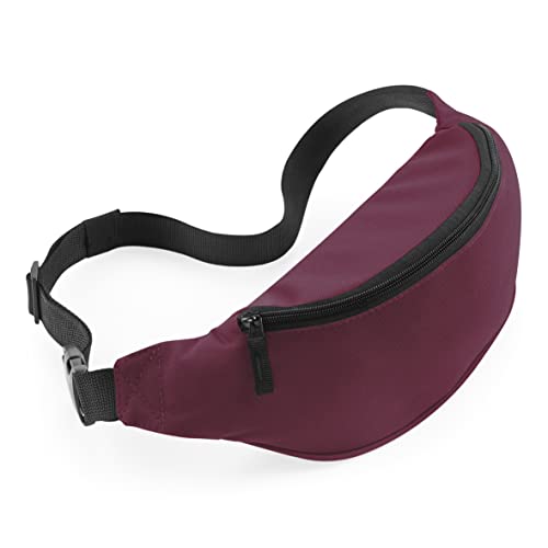 Image of BagBase BG42 Belt Bag - Burgundy