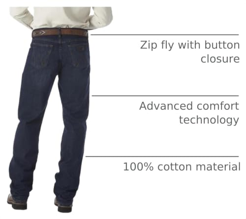 Image of Wrangler Men's 20X 01 Competition Relaxed Fit Jean