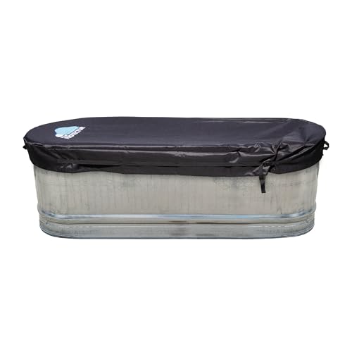 Polar Protector - Stock Tank Cover Ice Water Therapy Ice Bath Cold Water Fits 2 X 2 X 6 Galvanized 170 Gallon Tanks Waterproof Rip Proof Tough Keeps Water Clean