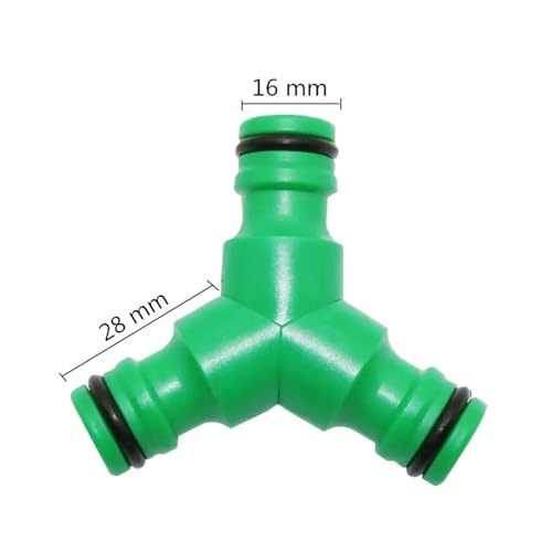 Conector rápido de riego de 16 mm tipo Y manguera de 3 vías de jardín 3