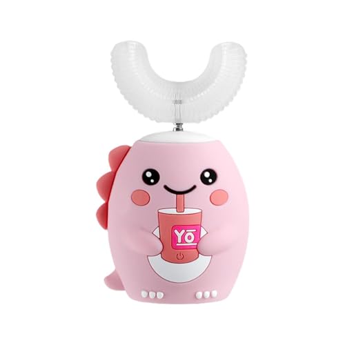 Cepillo de dientes eléctrico en forma de U para niños, carga USB, limpieza de boca completa, cepillo de dientes automático para niños, para viajes, camping, hotel, aeropuerto, baño, niños y niñas