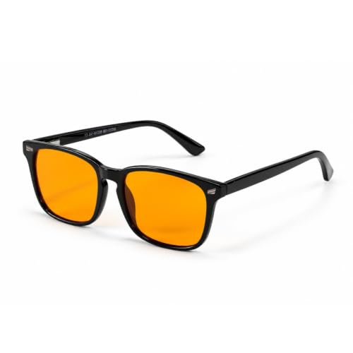 Image of TIJN Blue Light Blocking Glasses Dual AR Coatings Amber Orange Lens for Computer Gaming