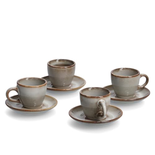 Zeller Present Espresso-Set Keramik beige 8tlg. (1 Set)