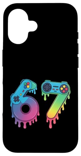 Image of Funny Six Seven 6 7 Meme Gen Alpha Gaming Gamer 6 7 Boy Girl Case for iPhone 16