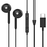 IDUSD Auriculares USB Tipo C In-Ear Sonido Hi-Fi Estéreo con Micrófono Botón de Control Reproducción Llamadas Volumen Compatible Móviles Android y Otros Dispositivos Tipo C Sin Conector de 3,5 mm