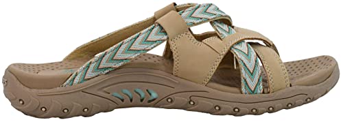 Image of Skechers Women's Reggae-Soundproof-Thong Slide Multi-Strap Sandal