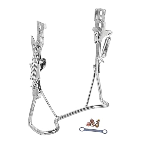 STARTIST 電動自転車用ドロップスタンド、センターキックスタンド、ヴィンテージデザインアイアンアクセサリー、パーキングラック、大人用ダブルレッグ, ダブルホール, 14inch