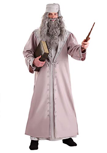 Adult Deluxe Plus Size Dumbledore Costume 3X Gray