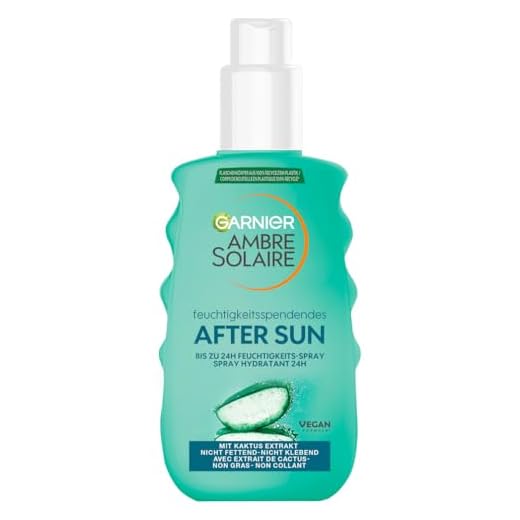 Garnier Ambre Solaire After Sun Spray, spendet Feuchtigkeit und verlängert die Bräune, 150 ml