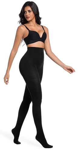 Citystl 2 Pairs Women's Black Tights 60D, Solid Color Soft Opaque Microfiber Tights4