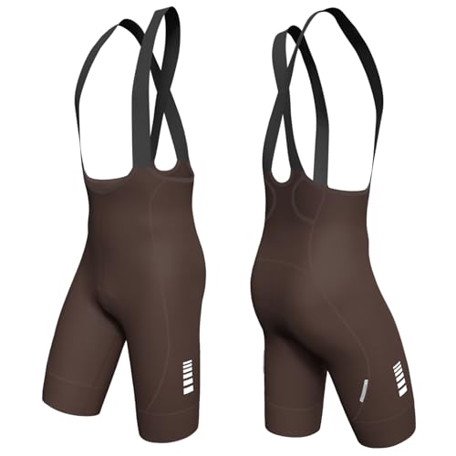 Lo.gas Bib Shorts Herren,Radhose Herren Tight Trägerhose Kurze Gepolstert mit 3 Taschen,Atmungsaktiv und Schnelltrocknend für Rennrad,Gravel Bike & Mountainbike