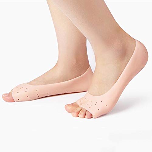 Rmisodo 3 Pairs Silicone Gel Moisturizing Socks, Non-Slip Soft Silicone Socks, Cracked Foot Prevention Socks, High Elastic Anti-Cracking Protectors Foot Care Tool With Breathable Hole For Women Men #TOP6