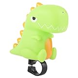 Dinosaur Bike Bell, Kids Bike Horn, Cute Bicycle Lights Bell Squeeze Horns for Toddler Children Adults Cycling Motorcycle Light Rubber Helmet Toys