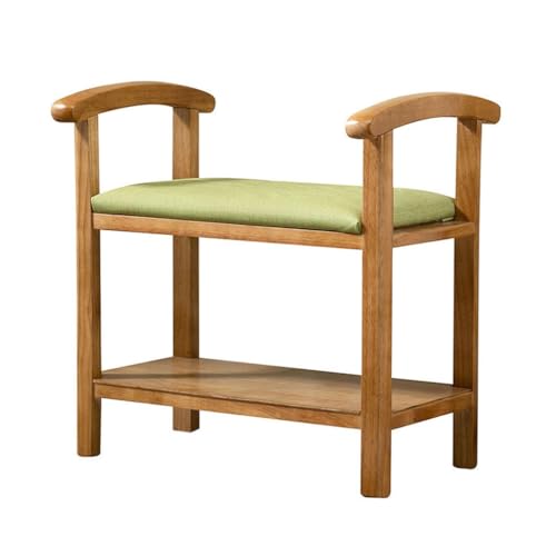 Banc à Chaussures pour entrée en bois massif meuble de salon pratique