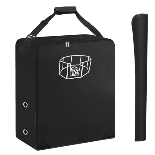 Portabrocas para perros y bolsa organizadora de viaje para vallas portátiles