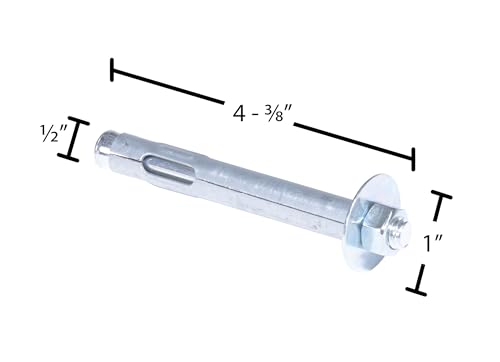 Anclajes de hormigón STL de .5x4 pulgadas con acabado resistente para obras 5
