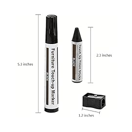 DAIXISM Furniture Repair Kit Wood Markers Wax Sticks, for Stains, Scratches, Wood Floors, Tables, Desks, Carpenters, Bedposts, Touch Ups, and Cover Ups (21)